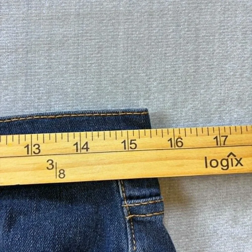 GAP Denim Womens Bootcut Jeans Size 6 28R Medium Wash Stretch Blue
